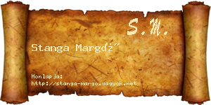 Stanga Margó névjegykártya
